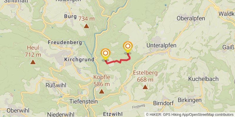 Hotzenwald Querweg alt 2 Map