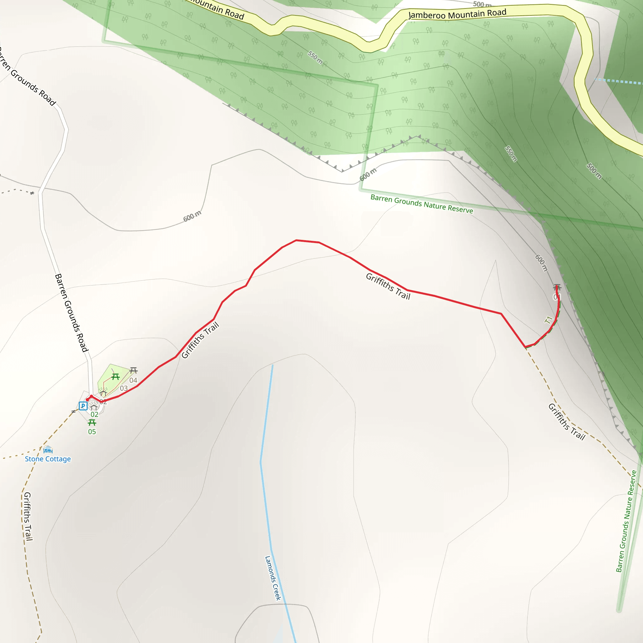Illawarra Lookout Track mobile static map