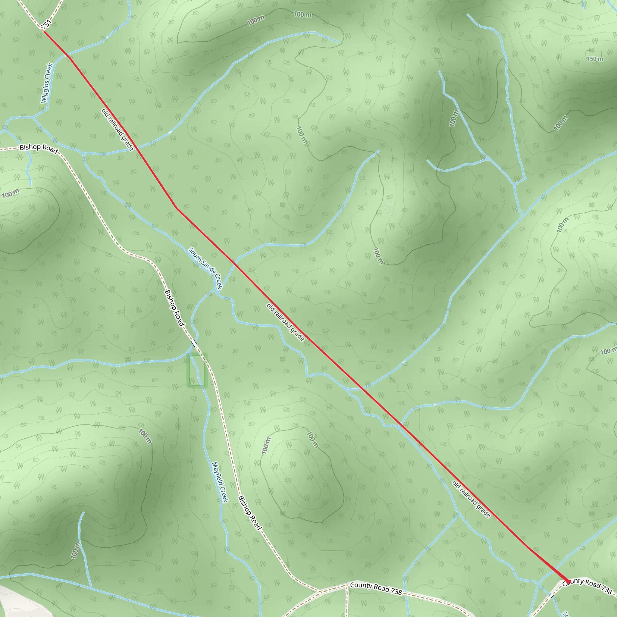 Old Railroad Grade Walk mobile static map