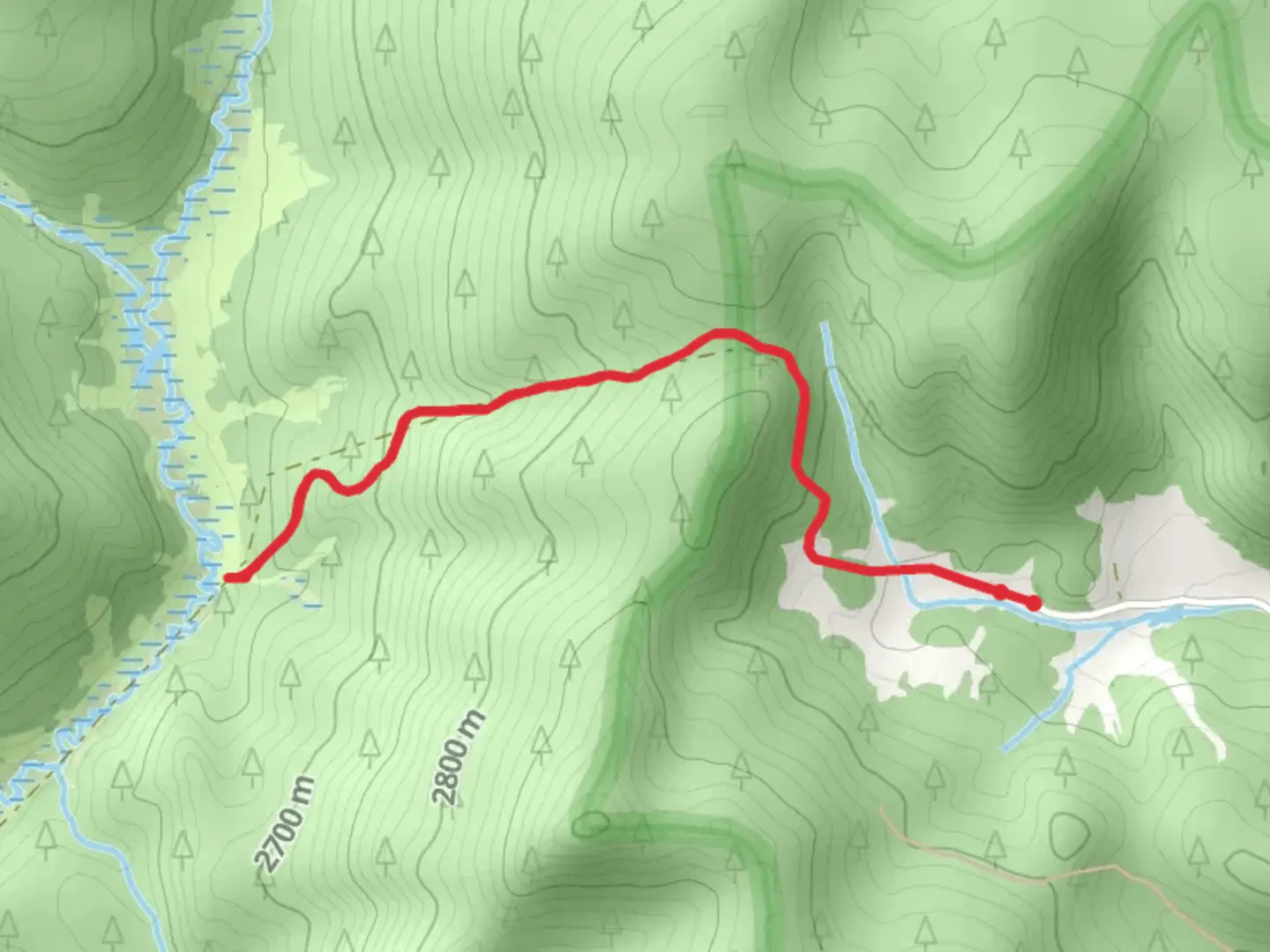An image depicting the trail Troublesome Cut Off Trail and its surrounding area.