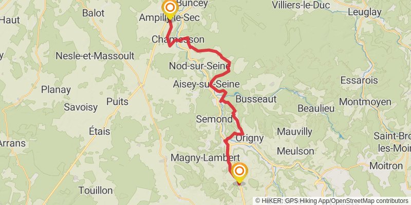 GR 2 - Sentier de la Seine stage 4 Map