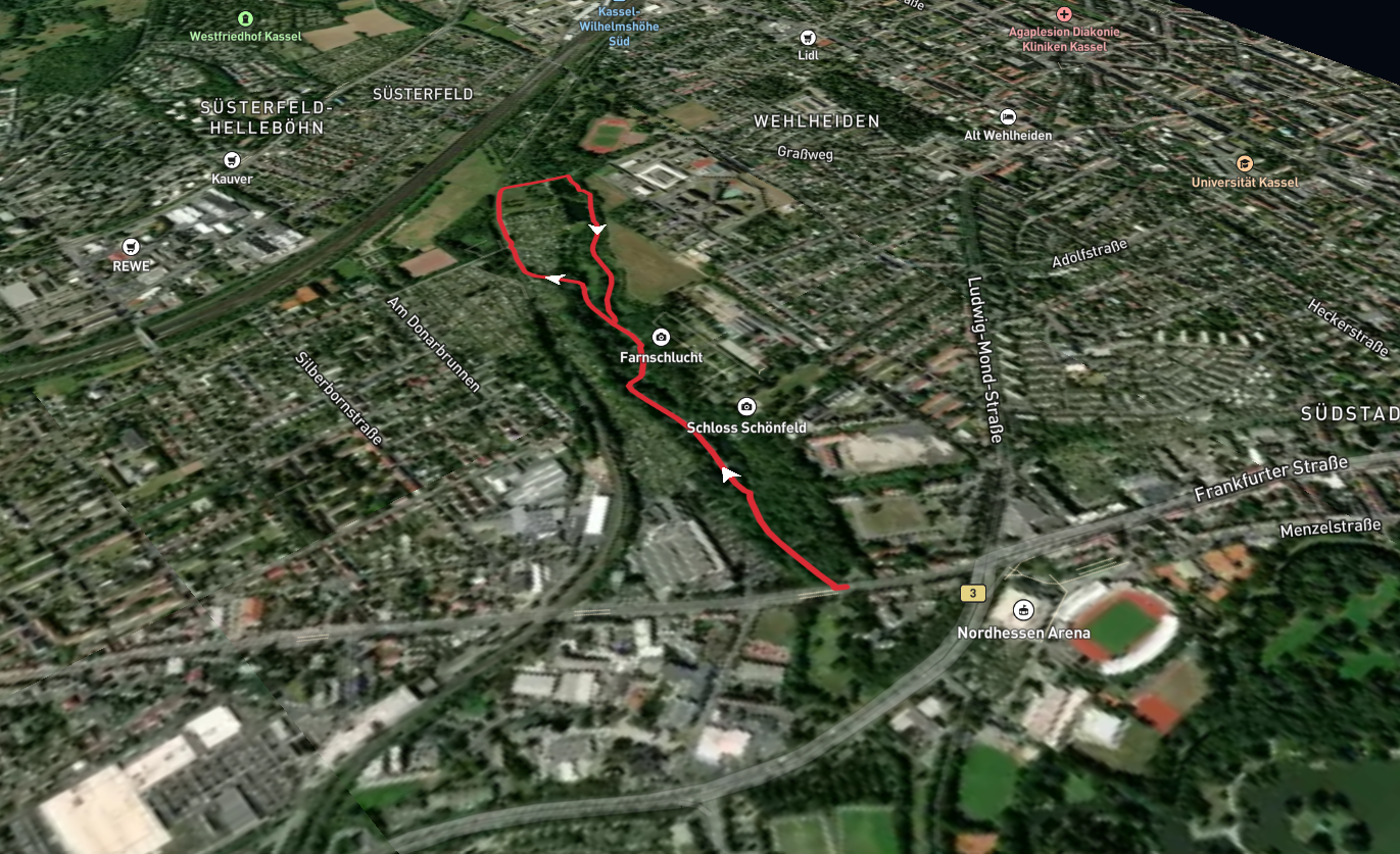 Schönfelder Märchenteich and Park Schönfeld Loop