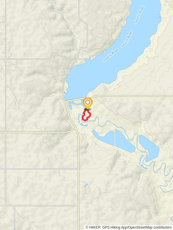 Loop along Souris River