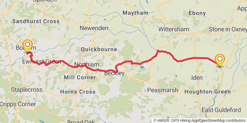 Sussex Border Path stage 11 Map
