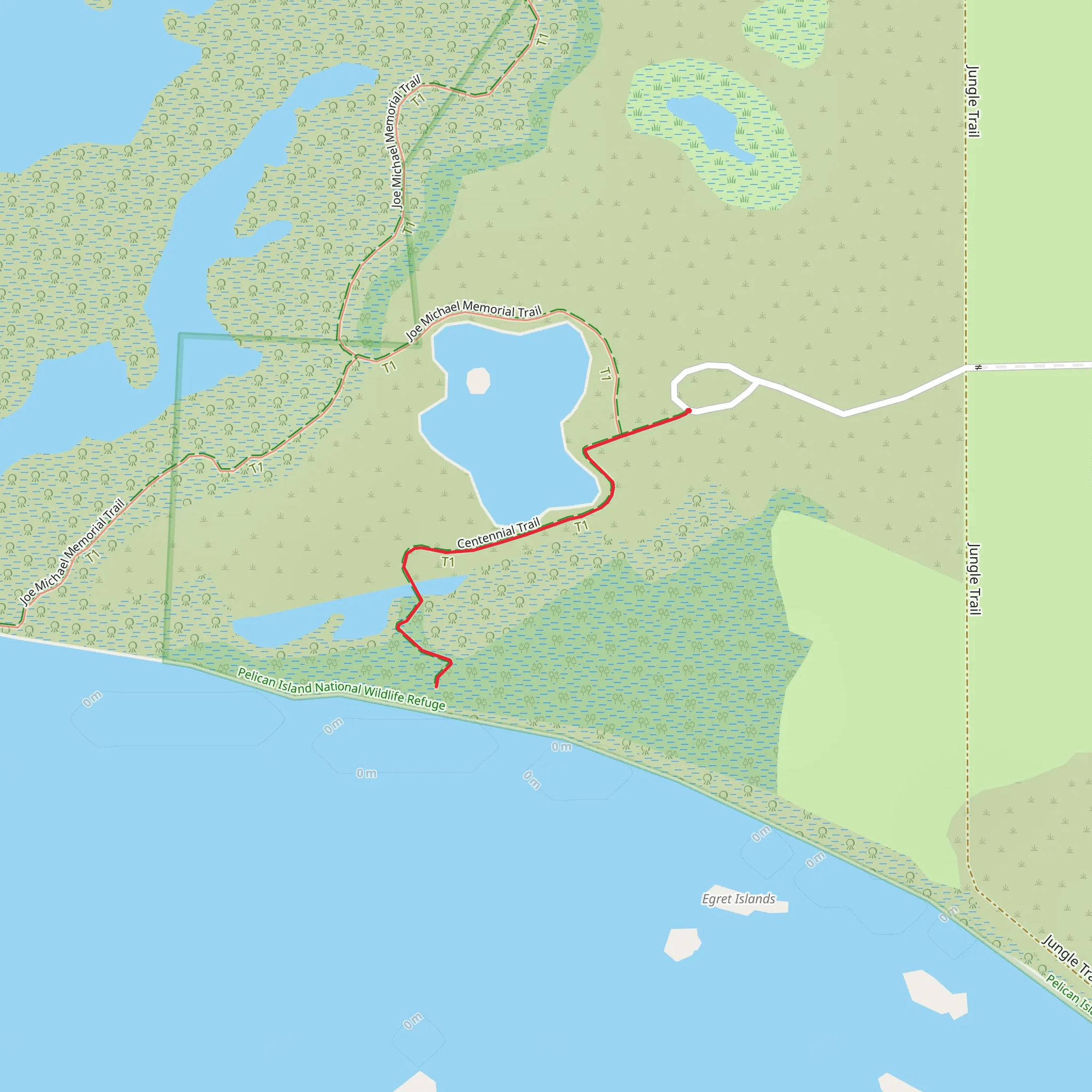 Centennial Trail mobile static map