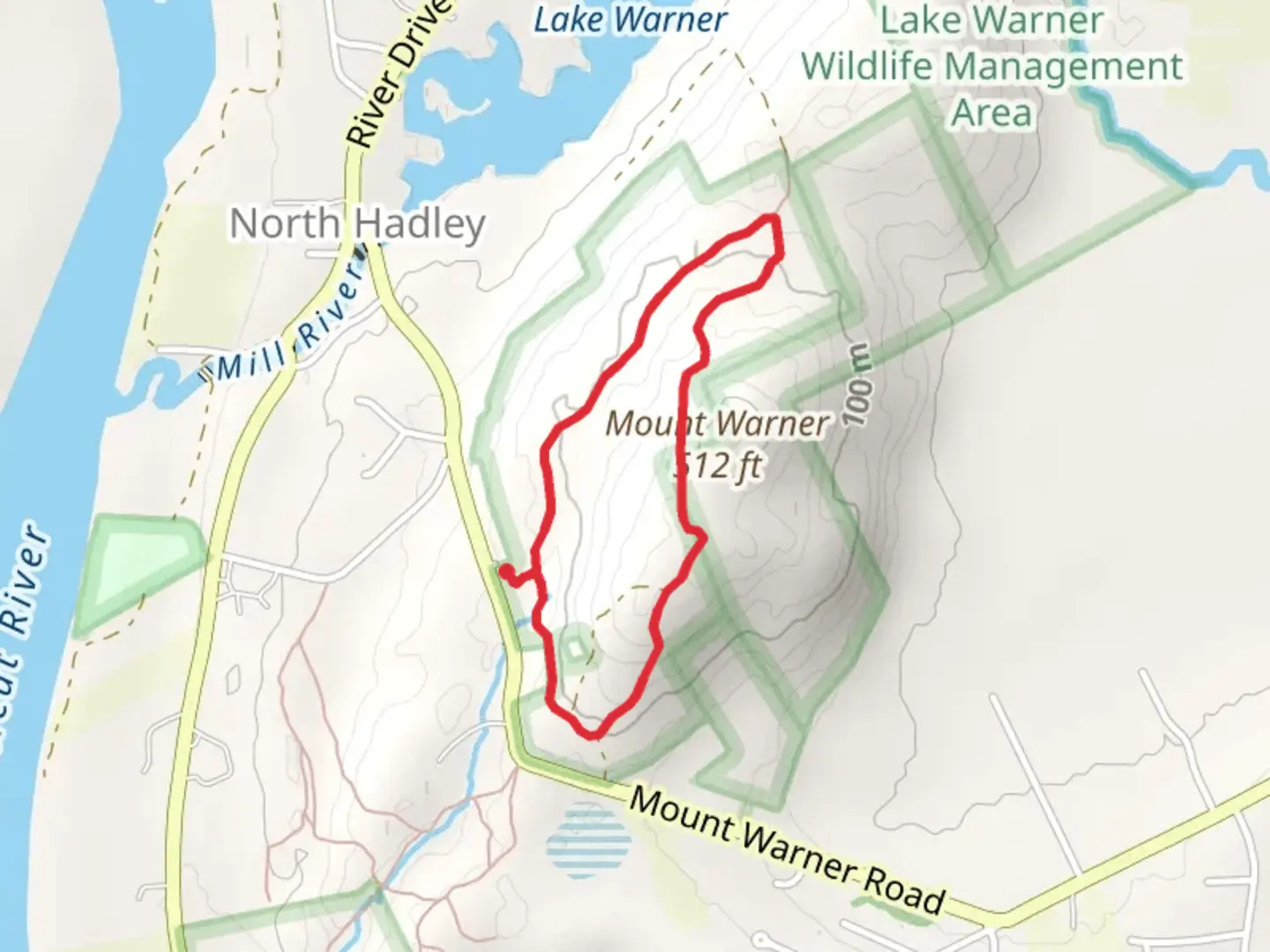 An image depicting the trail Mount Warner via Salamander Loop Trail and its surrounding area.