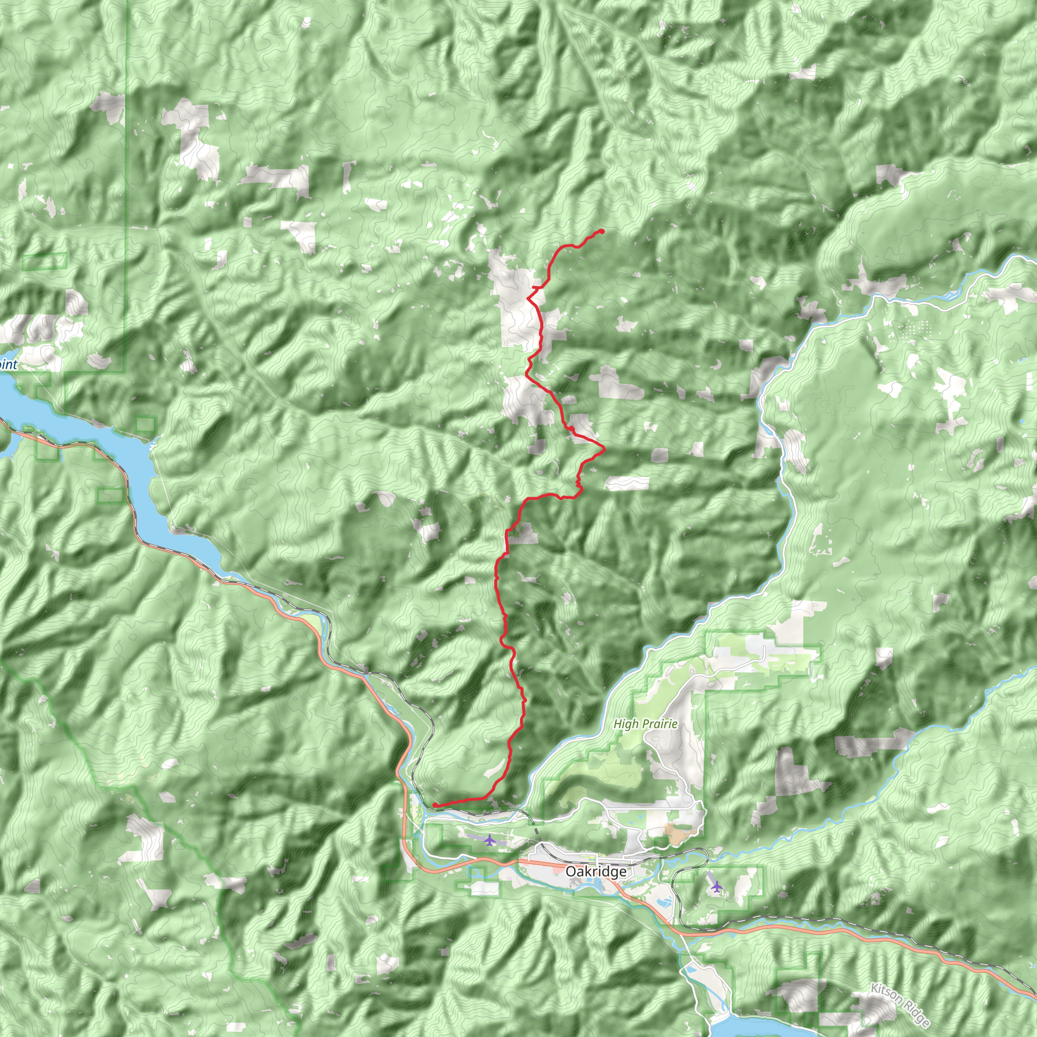 Alpine Trail mobile static map