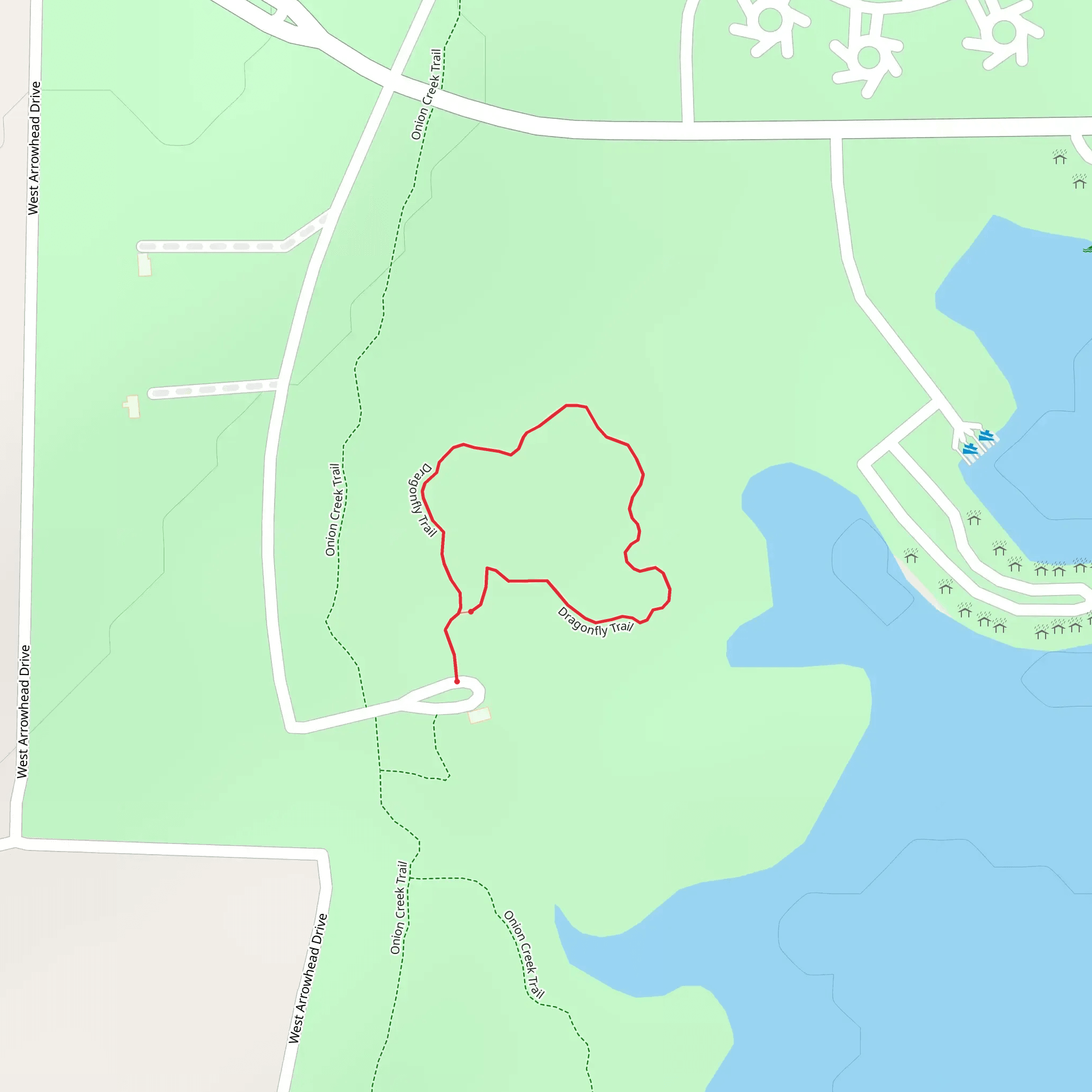Dragonfly Loop Trail mobile static map