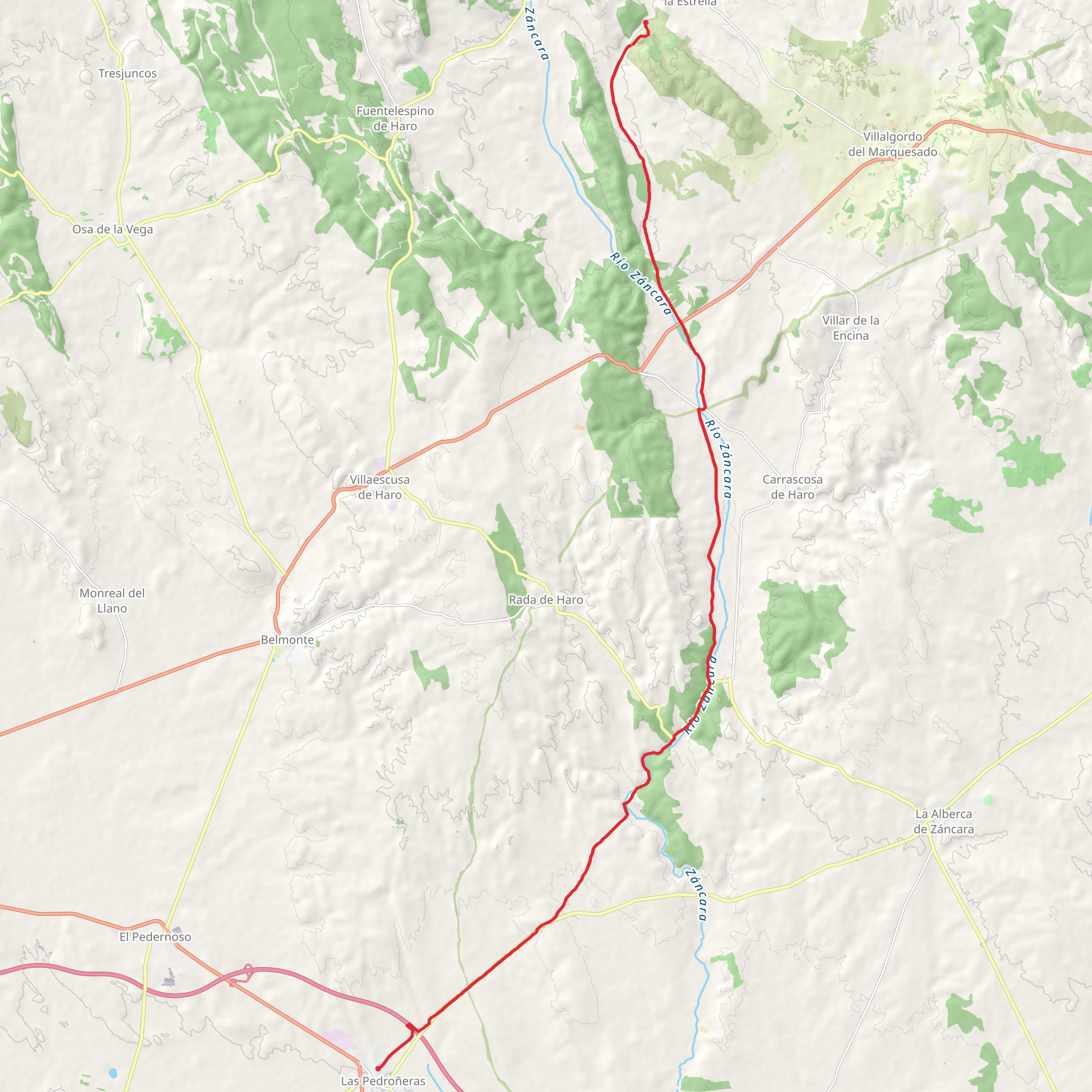 Virgen de la Cuesta Way PR CU 75 mobile static map