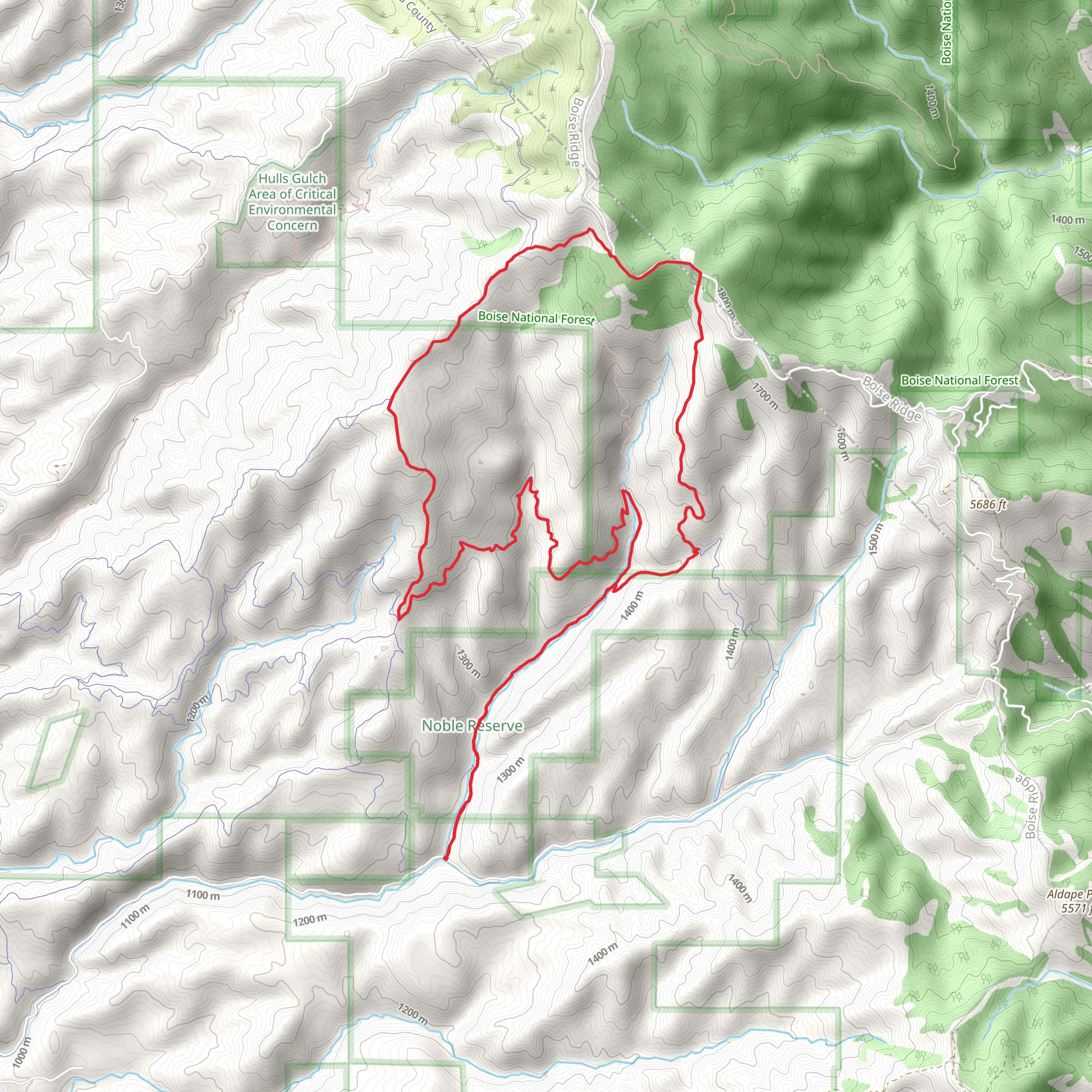 Femrite's Patrol - Five Mile Gulch Loop mobile static map