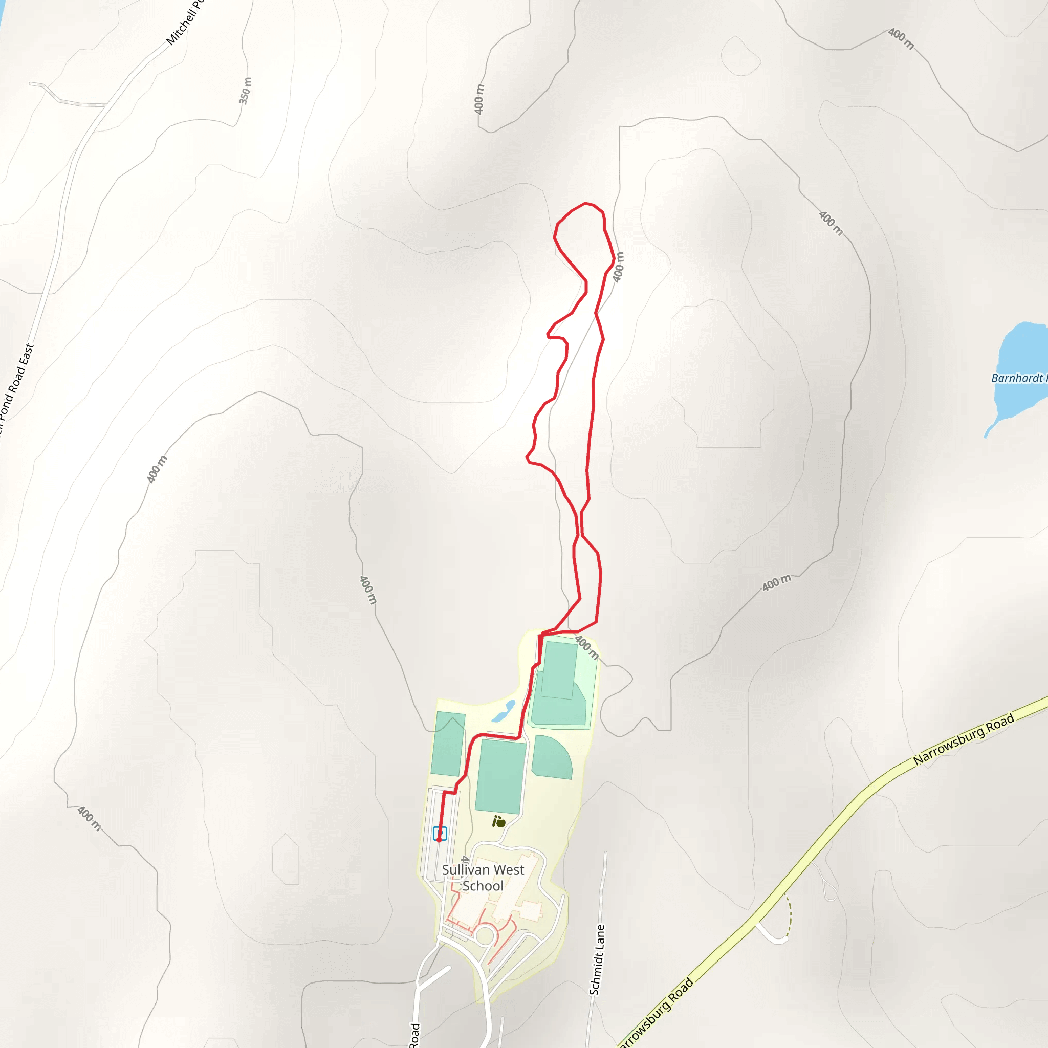 Lake Huntington North Loop mobile static map