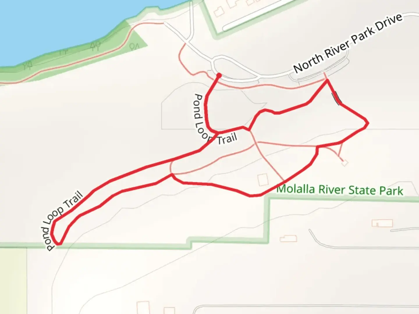 An image depicting the trail Pond Loop Trail and its surrounding area.
