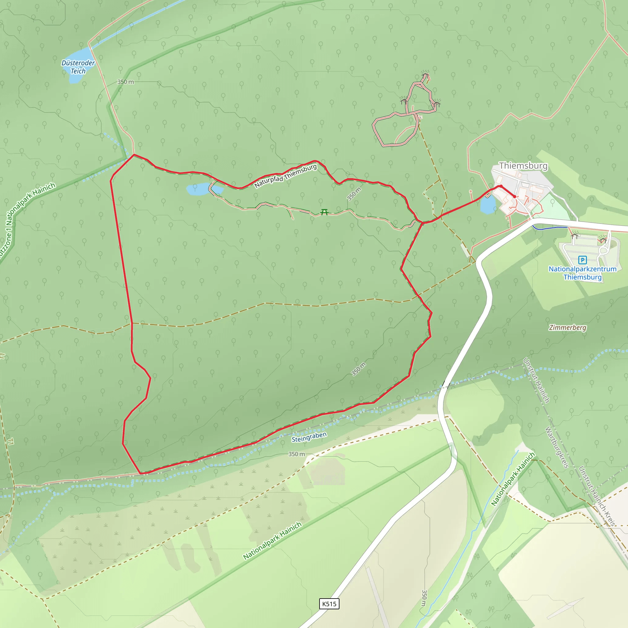 Nationalparkzentrum Baumhaus Loop mobile static map