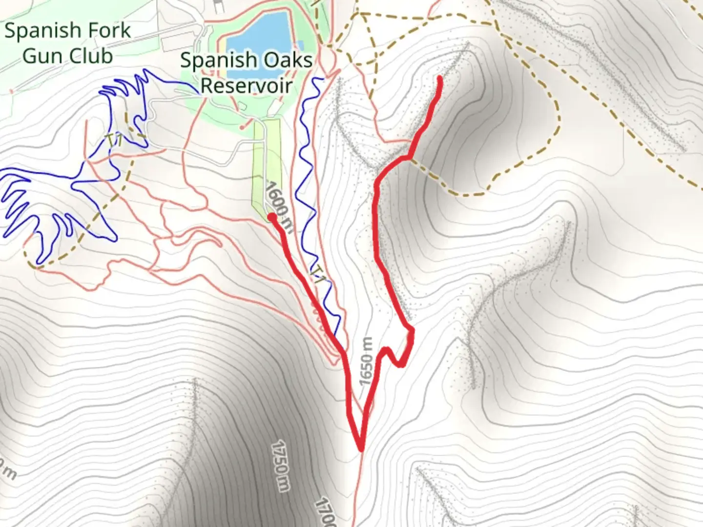 An image depicting the trail Escalante Cross Trail and its surrounding area.