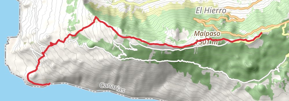 GR 131 El Hierro stage 3 Map