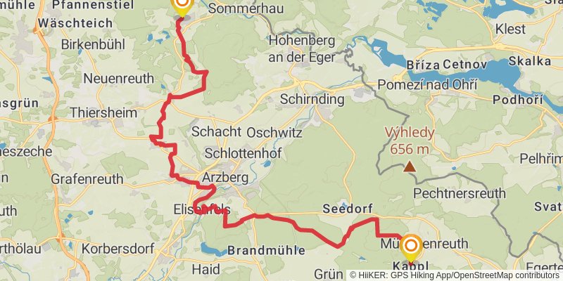 Fränkischer Gebirgsweg stage 6 Map