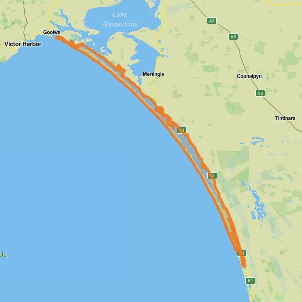 Coorong National Park mobile static map