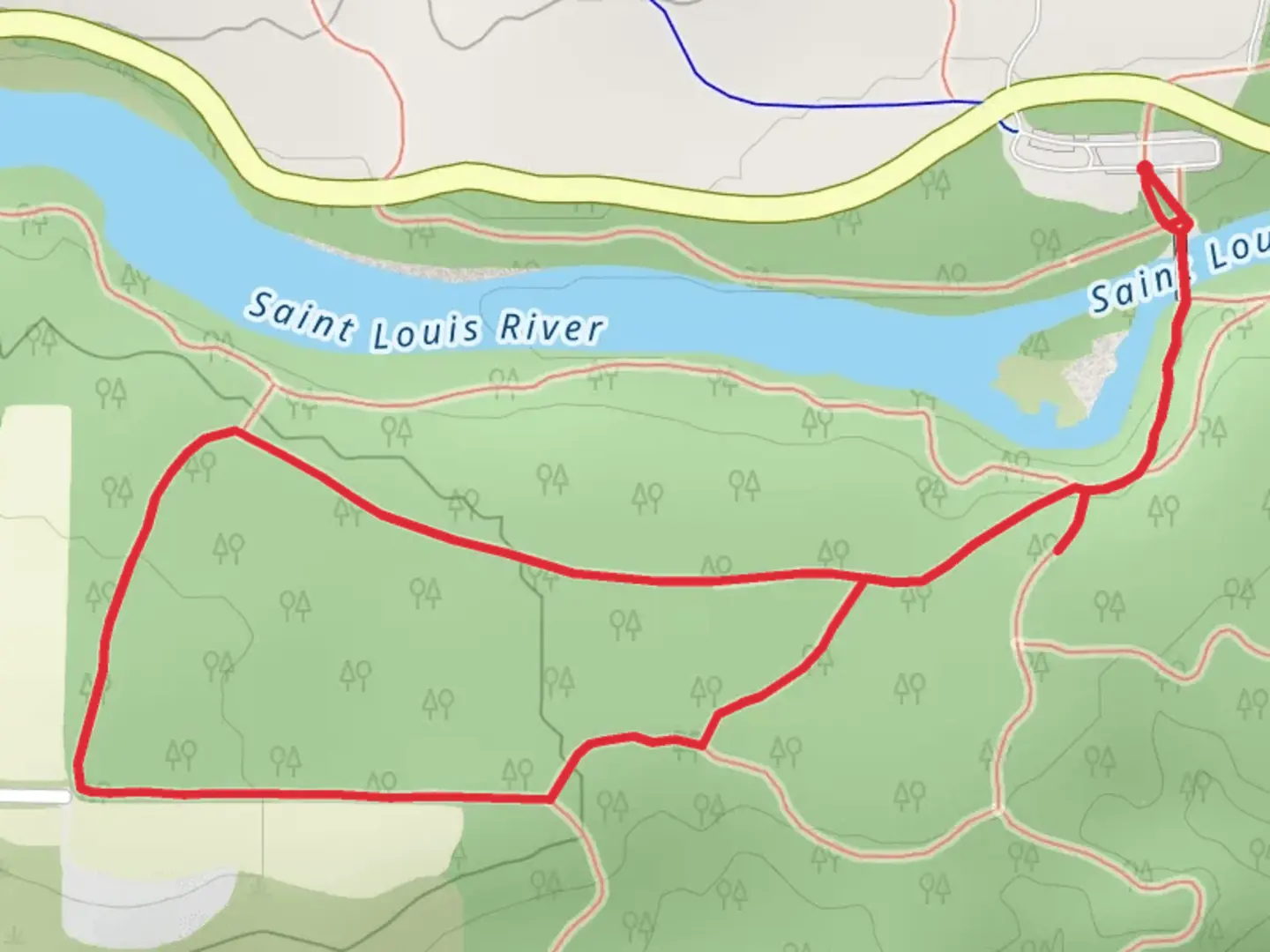An image depicting the trail West Ridge Loop Trail and its surrounding area.