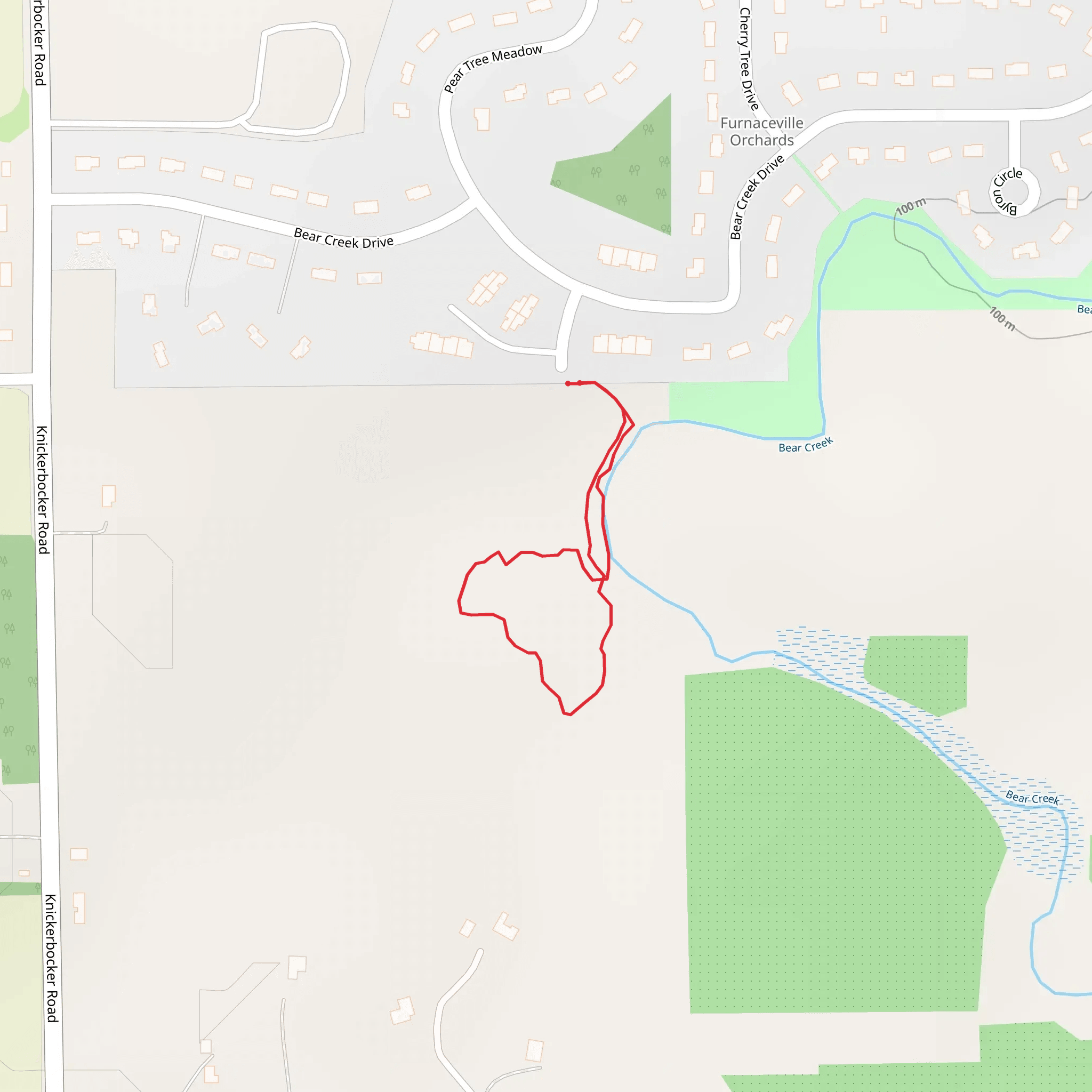 Bear Creek Loop mobile static map