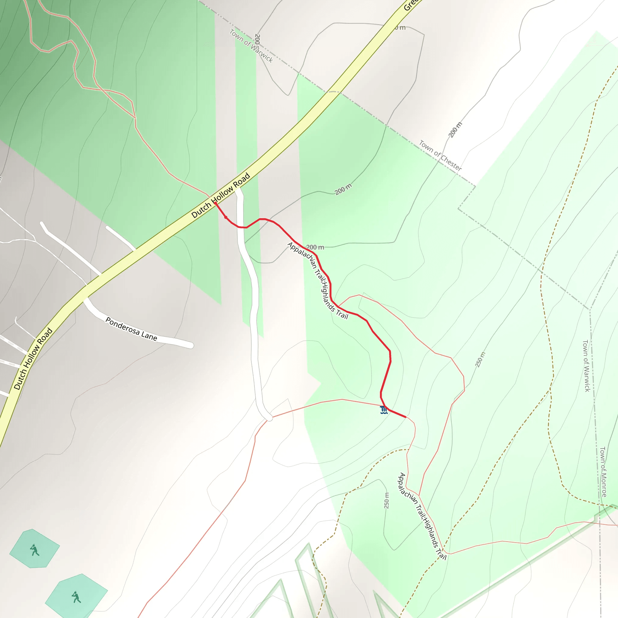 Dutch Hollow via Appalachian Trail mobile static map