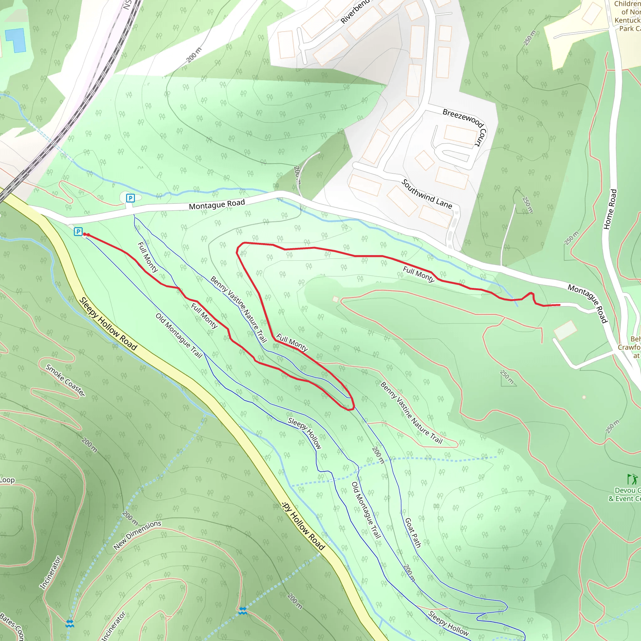 Full Monty mobile static map