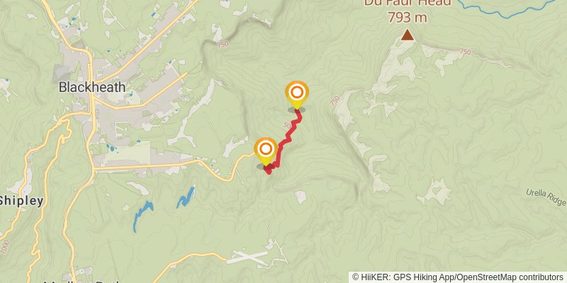 Blue Gum Forest Trail Loop alt 1 Map