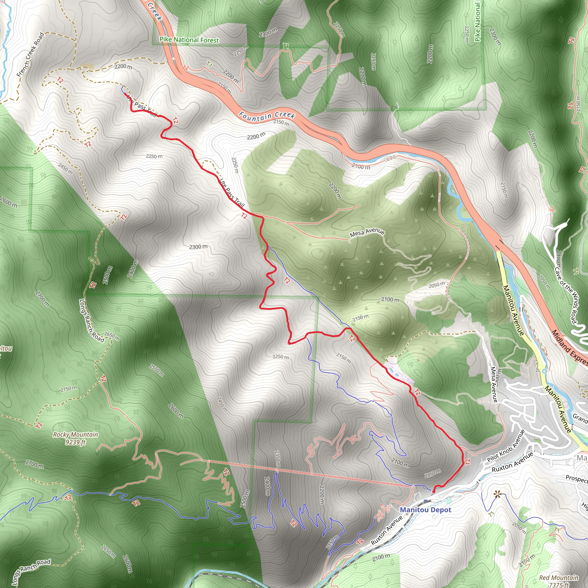 Ute Indian Trail mobile static map