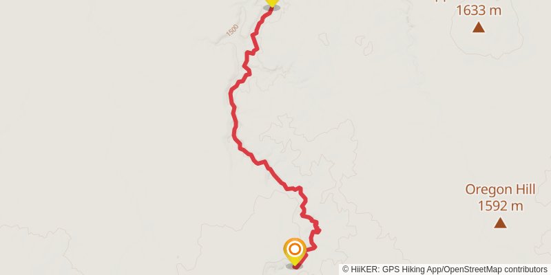 Ultra Pedestrian North Loop stage 85 Map