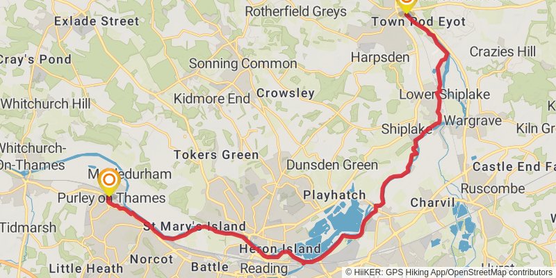 Middleton in Teesdale to Dover Walk stage 33 Map