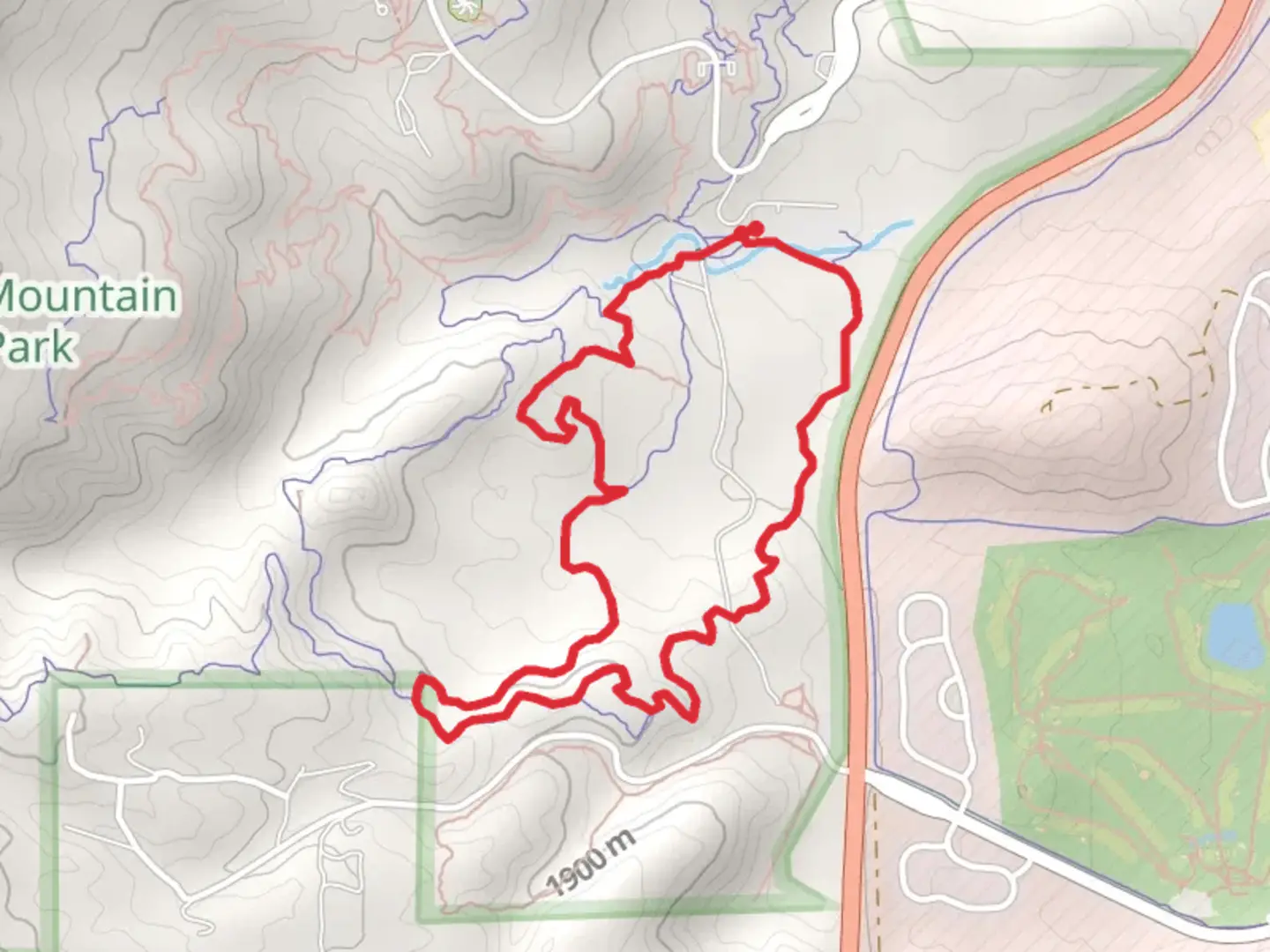 An image depicting the trail Talon, Turkey Trot and Sundance Trail Loop and its surrounding area.