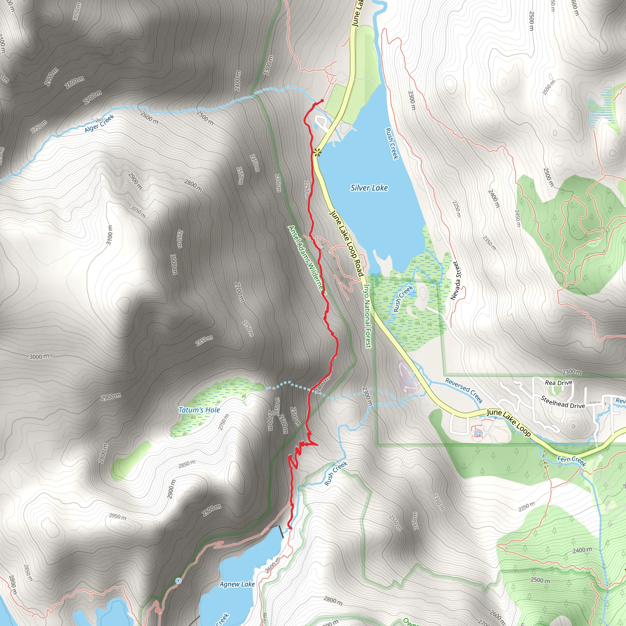 Rush Creek Trail - Silver Lake mobile static map
