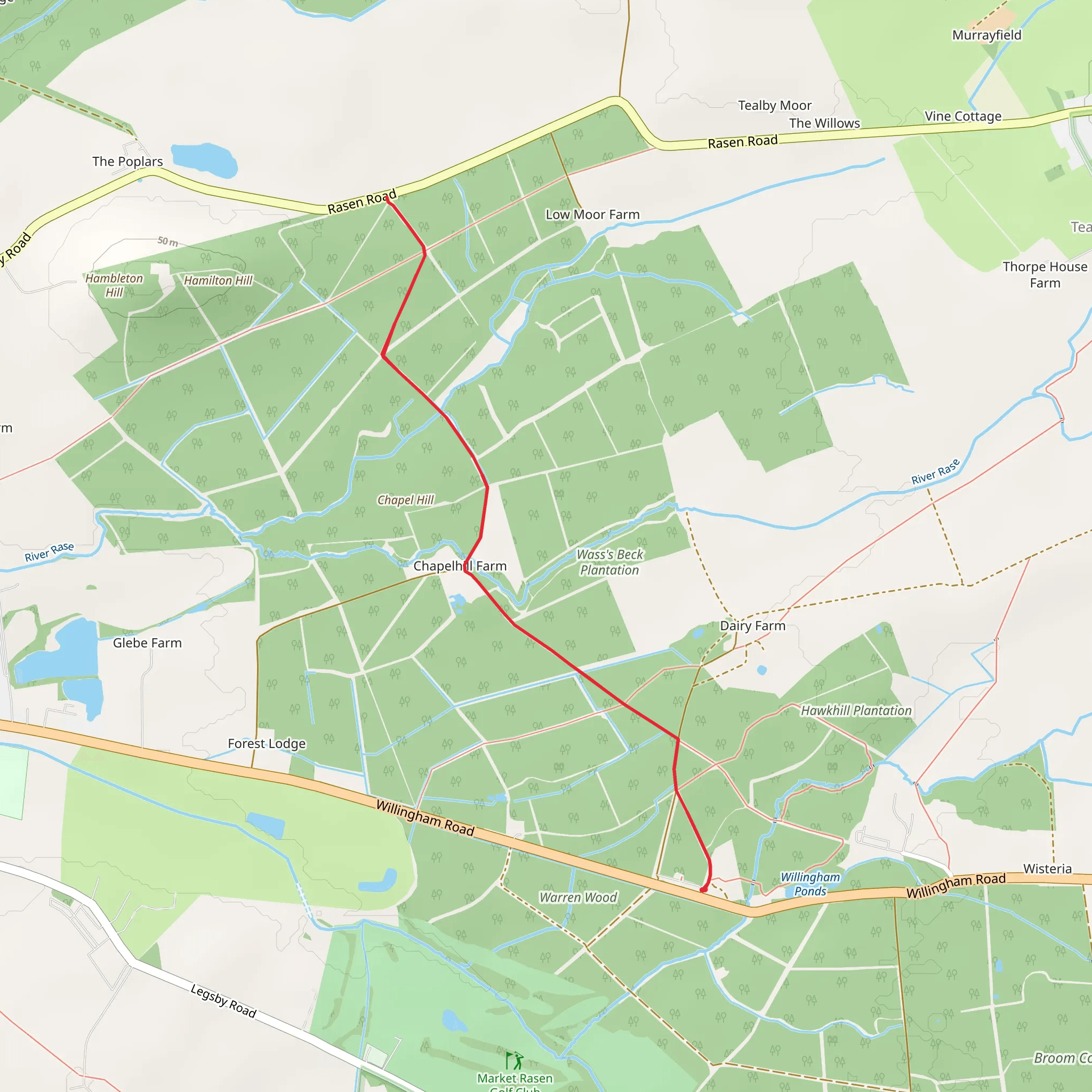 Willingham Woods mobile static map