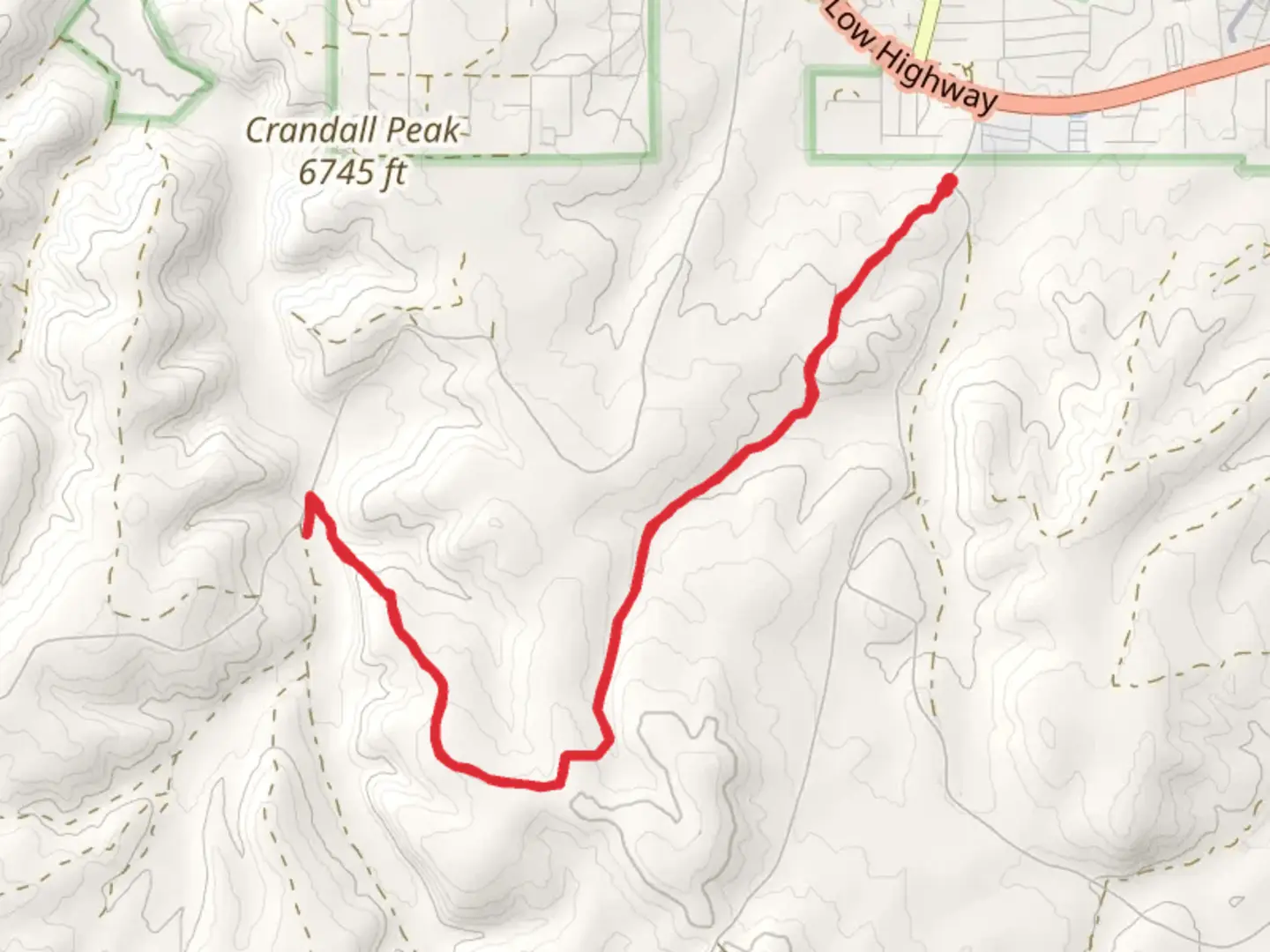 An image depicting the trail Ross Draw Trail and The Heaven and its surrounding area.