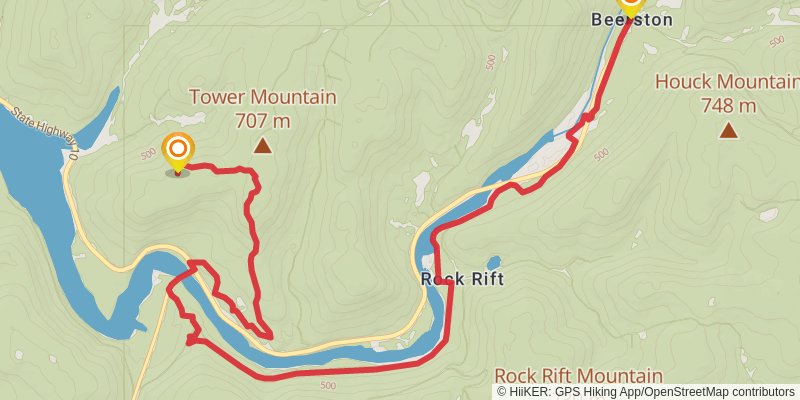 Finger Lakes Trail stage 46 Map