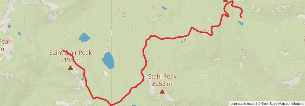 American Perimeter Trail - Rocky Mountains Primary stage 160 Map