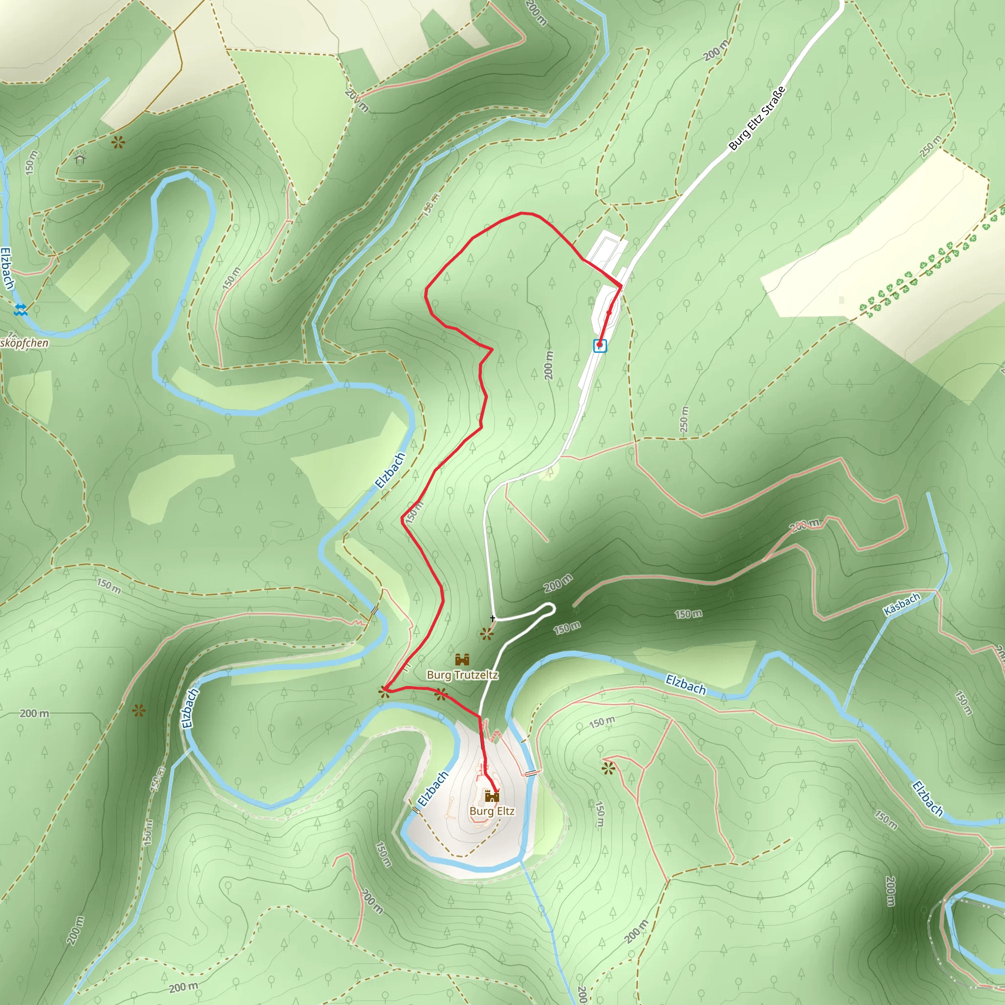 Eltz Castle Walk mobile static map
