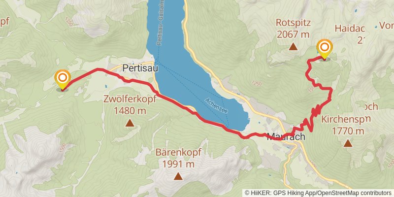 Adlerweg stage 7 Map