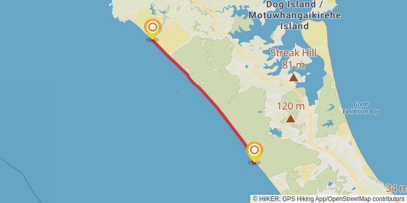 Te Araroa North Island stage 2 Map