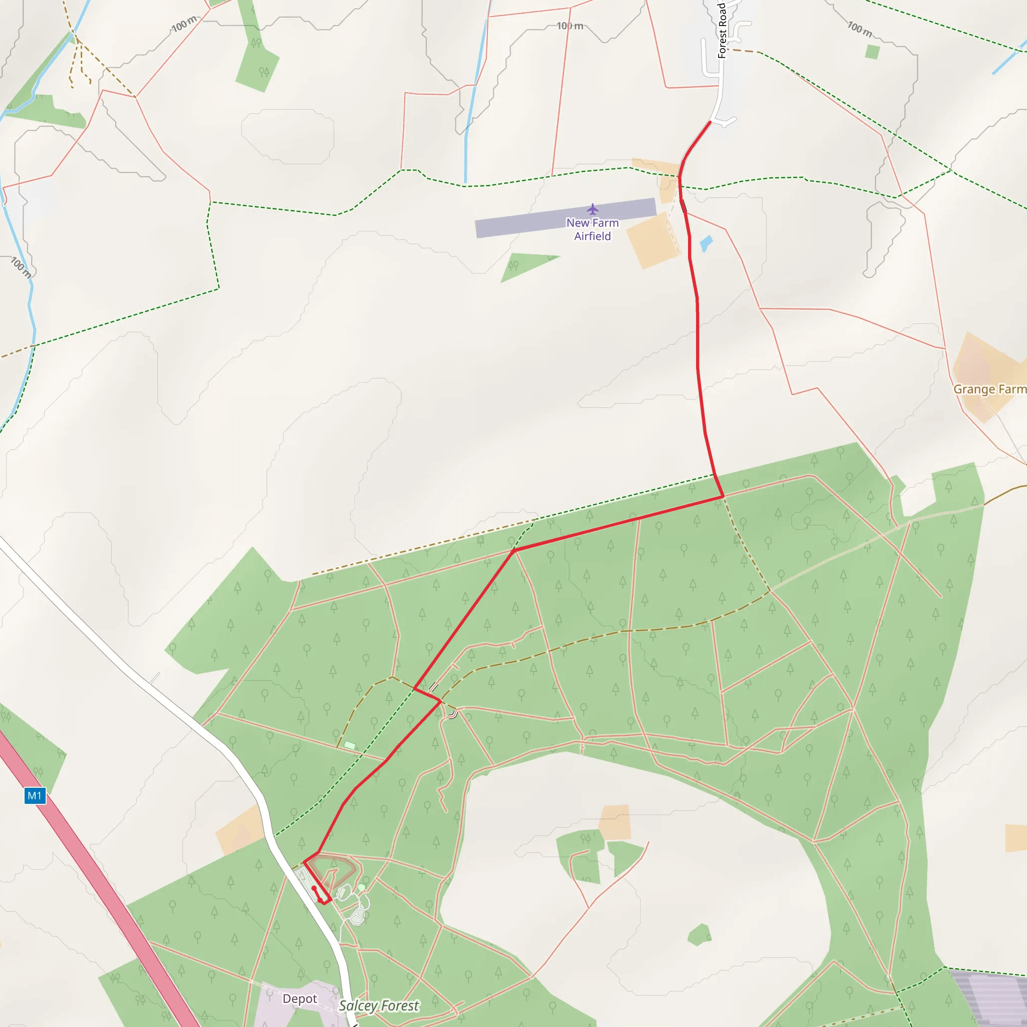 Salcey Forest Walk mobile static map