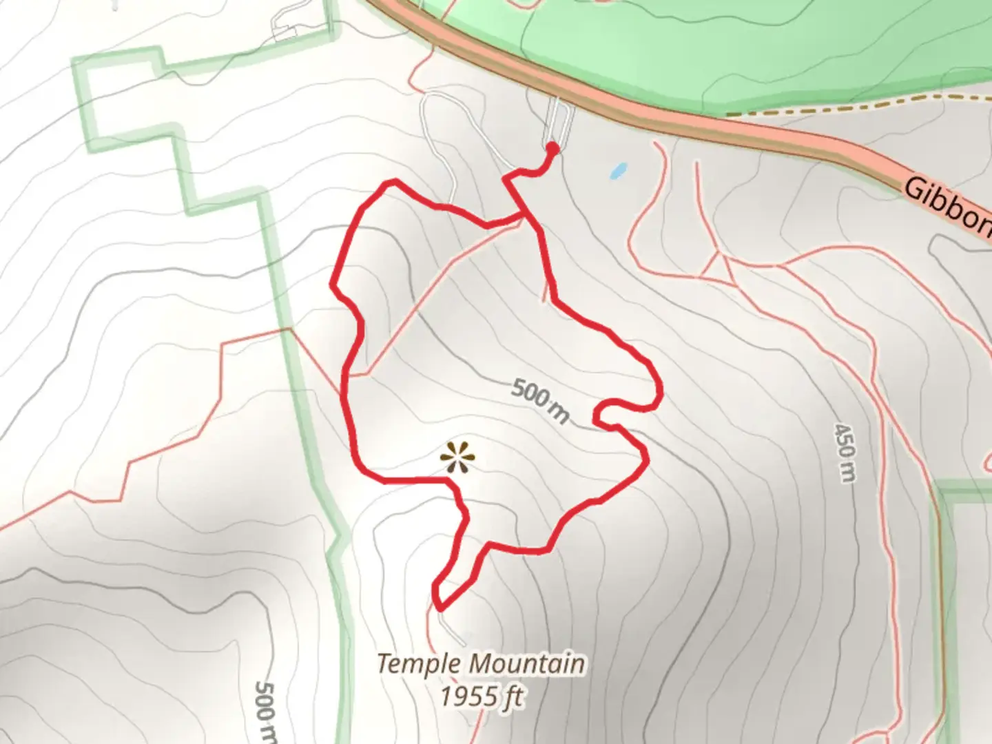 An image depicting the trail Beebe Trail and Wapack Trail Loop and its surrounding area.
