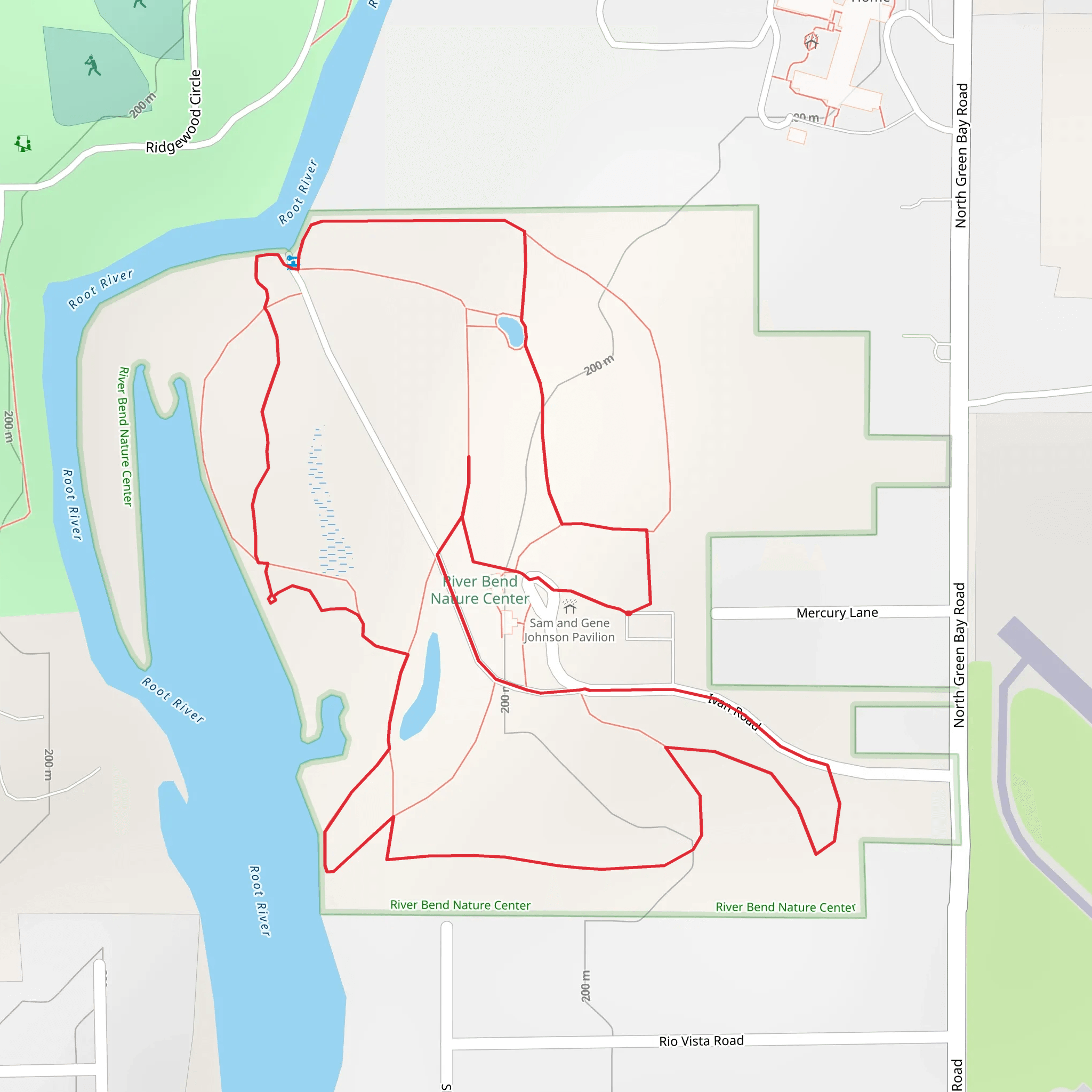 Root River from Ivan Road mobile static map