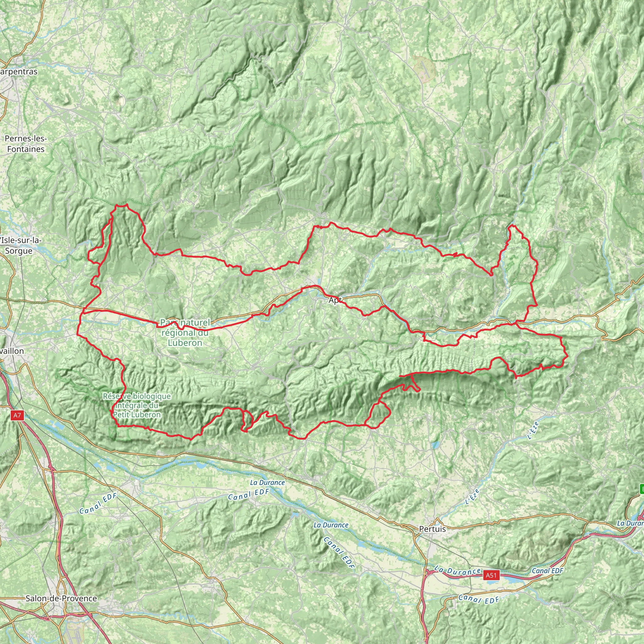 Tour of Luberon mobile static map