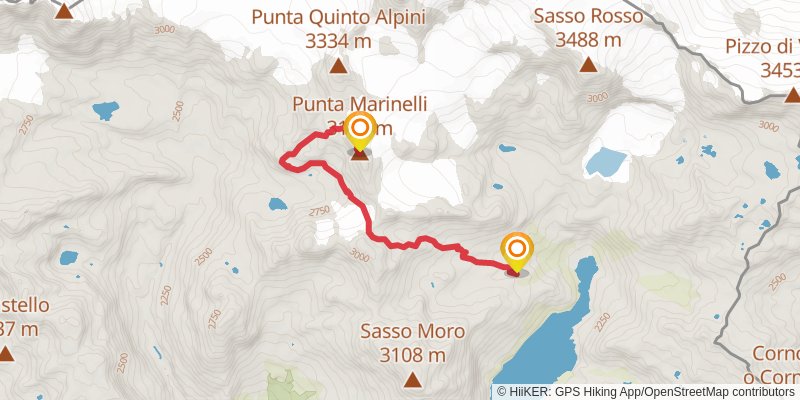 Alta Via Valmalenco spur 1 Map