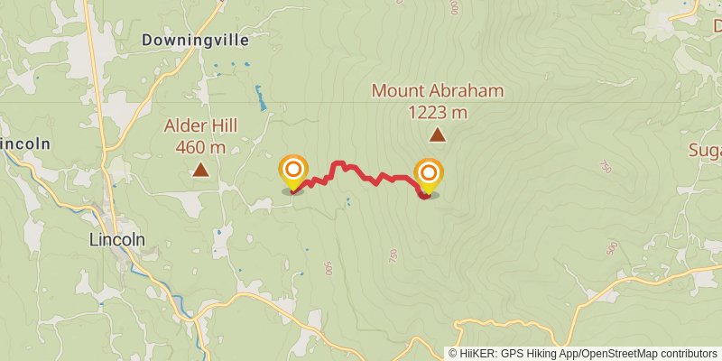 Monroe Skyline Trail spur 1 Map
