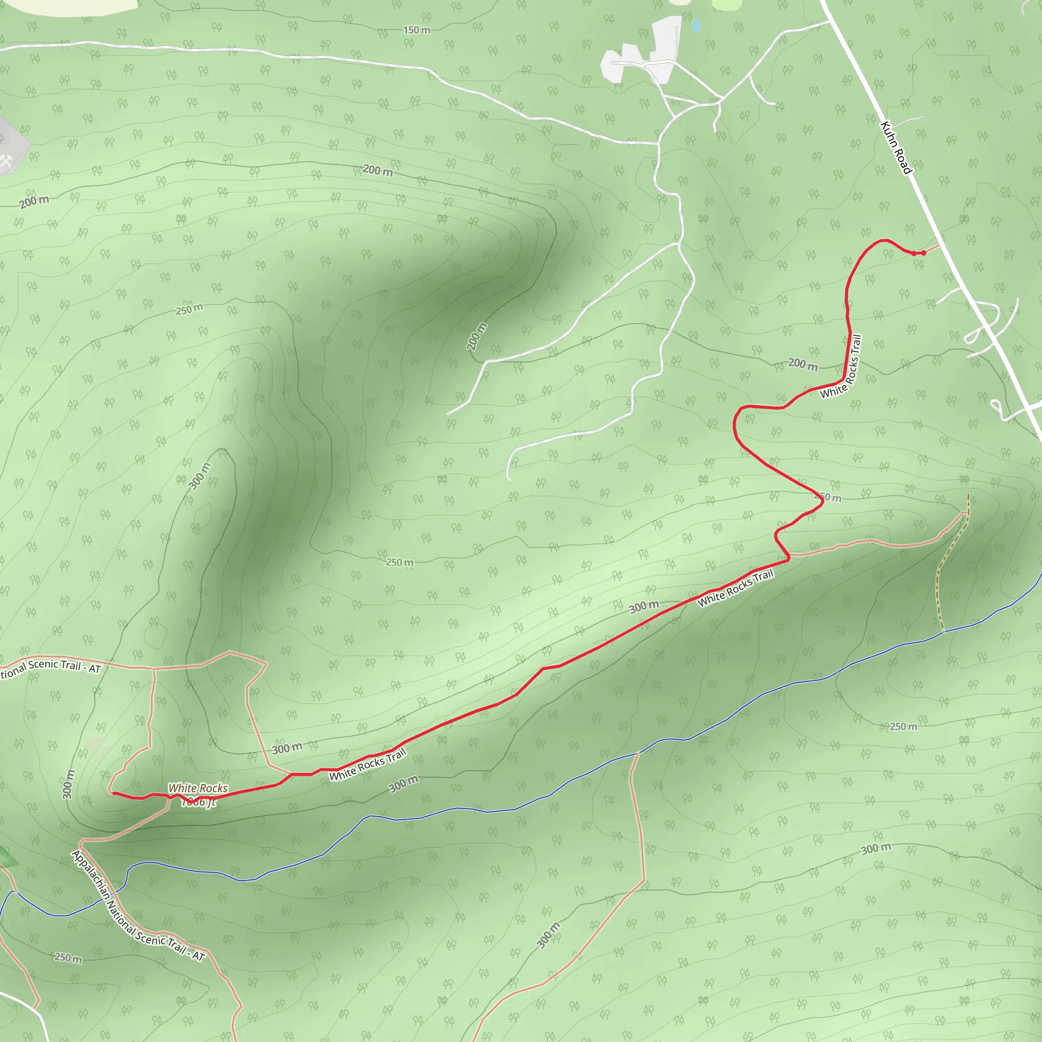White Rocks mobile static map