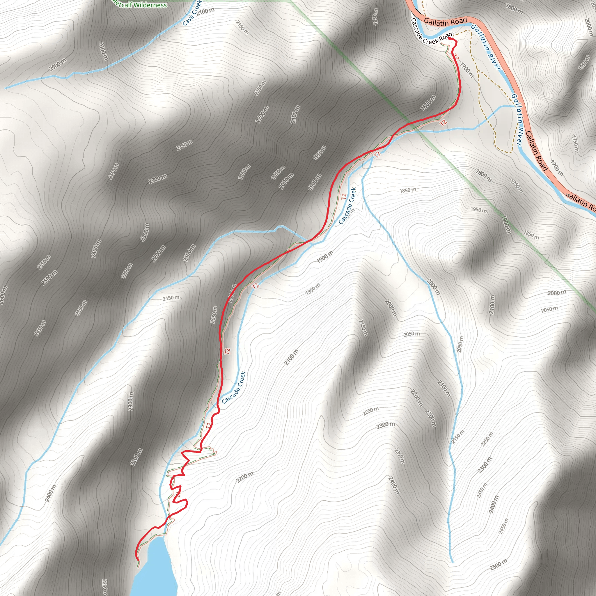 Lava Lake Trail mobile static map