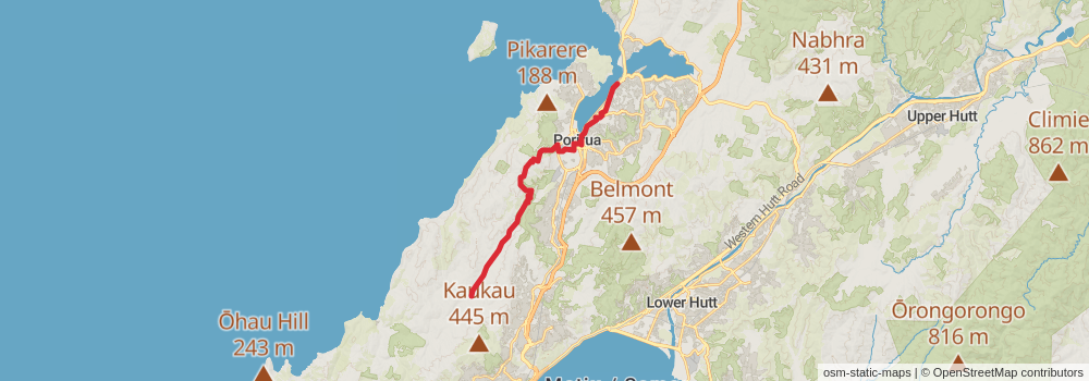 Te Araroa Trail stage 92 Map