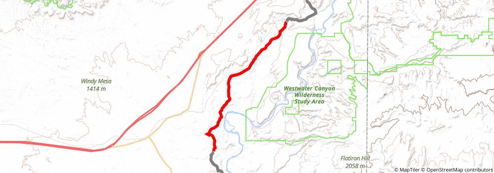 American Discovery Trail South Route stage 282 Map