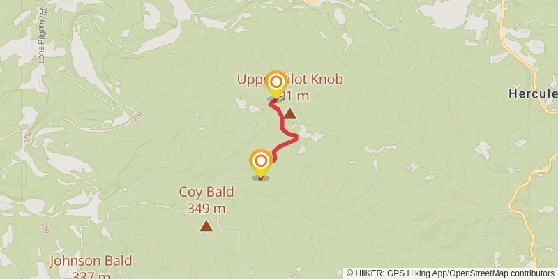 Herucles Glades Wilderness Loop alt 3 Map