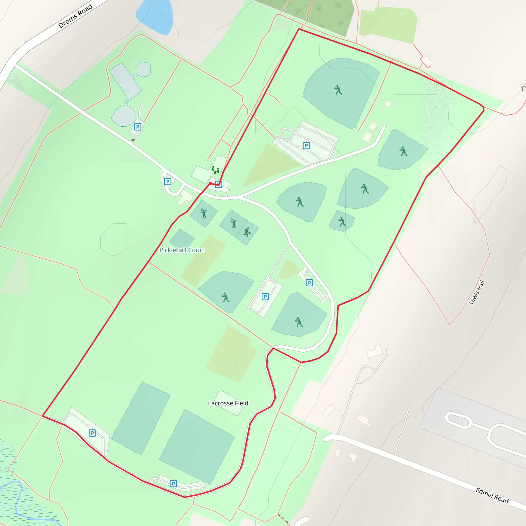 Indian Meadows Park Loop mobile static map